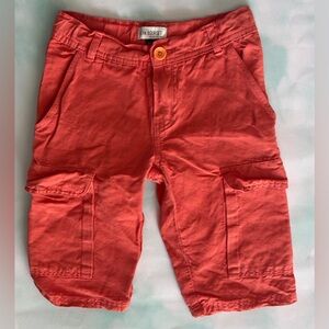 Maison Jean Bourget Boys Linen/Cotton Cargo Shorts Size 8